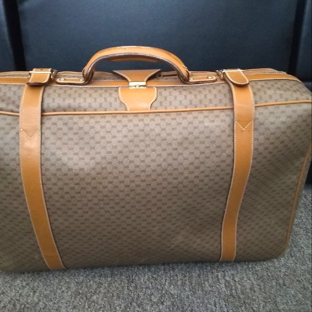 Authentic Gucci Micro GG Large Suitcase.